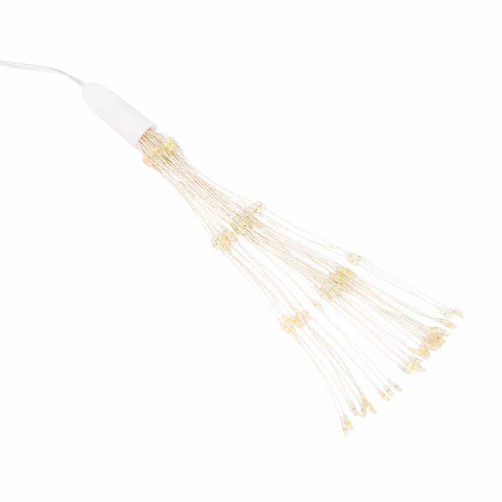 Kerstverlichting vuurwerk 140 meerkleurige LED's 17 cm