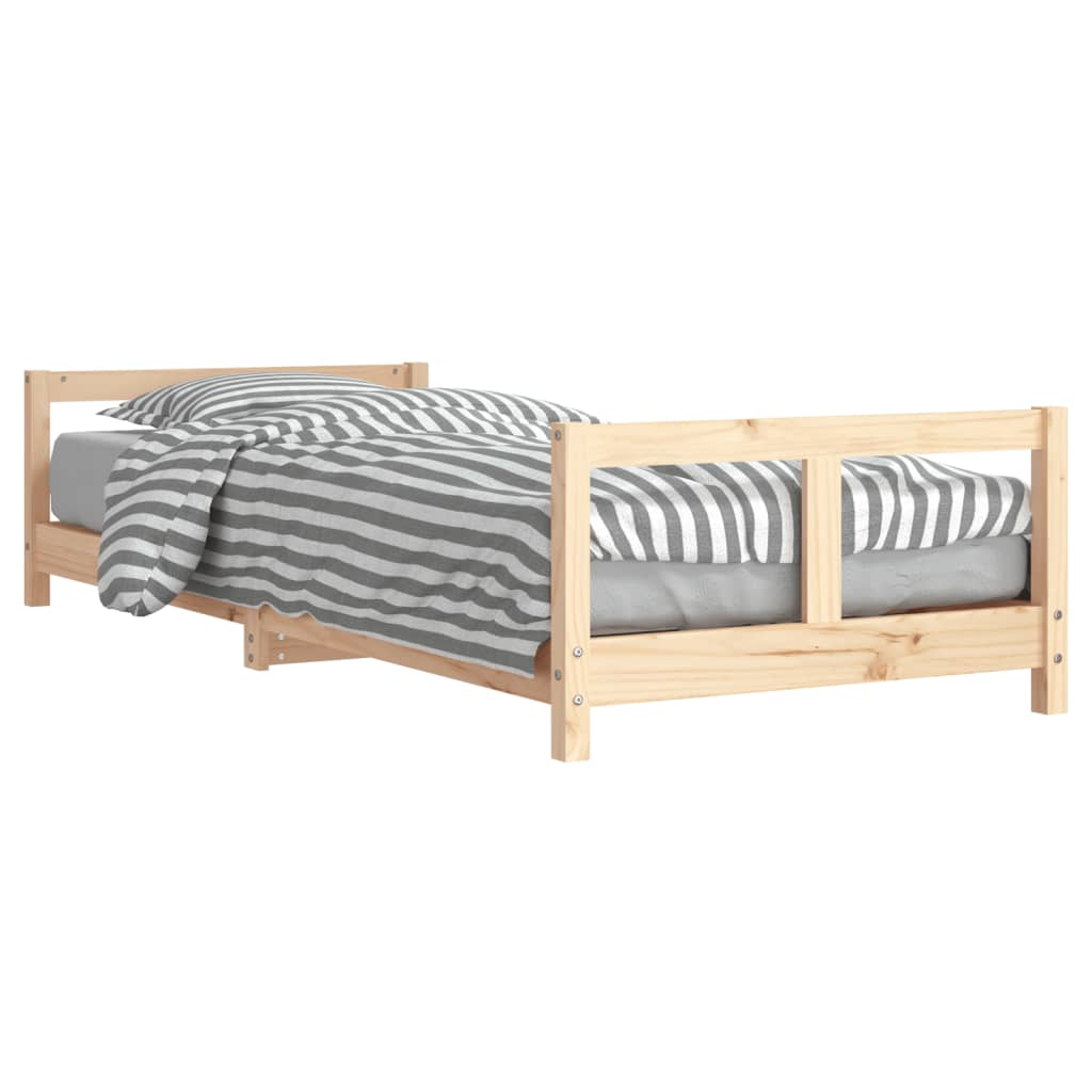 Kinderbedframe 80X200 Cm Massief Grenenhout 80 x 200 cm Naturel