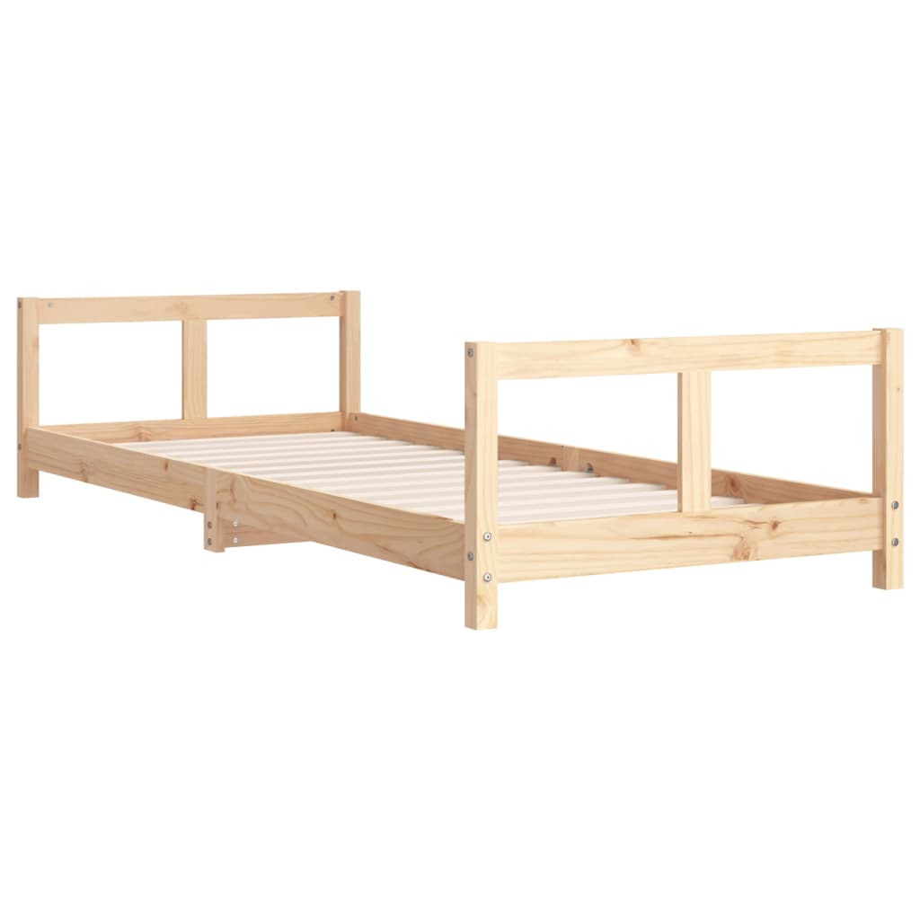 Kinderbedframe 80X200 Cm Massief Grenenhout 80 x 200 cm Naturel