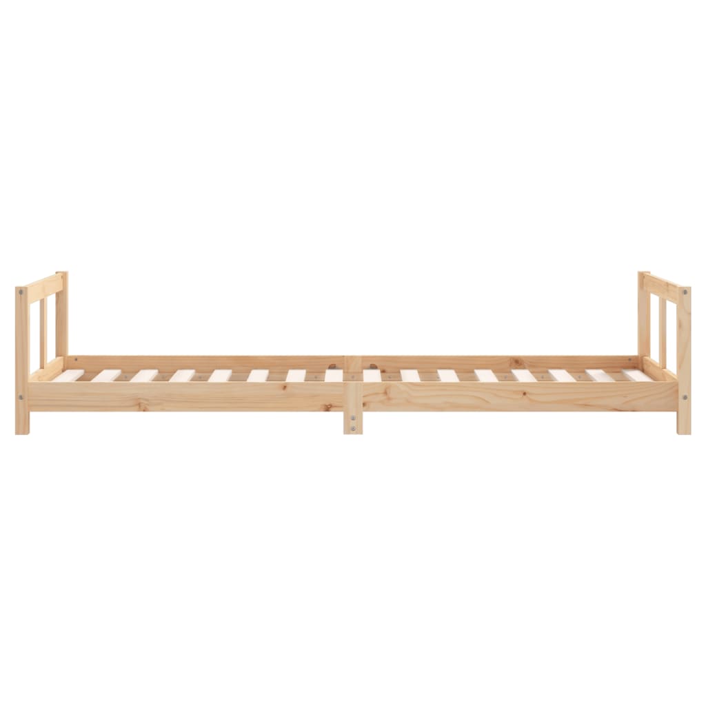 Kinderbedframe 80X200 Cm Massief Grenenhout 80 x 200 cm Naturel