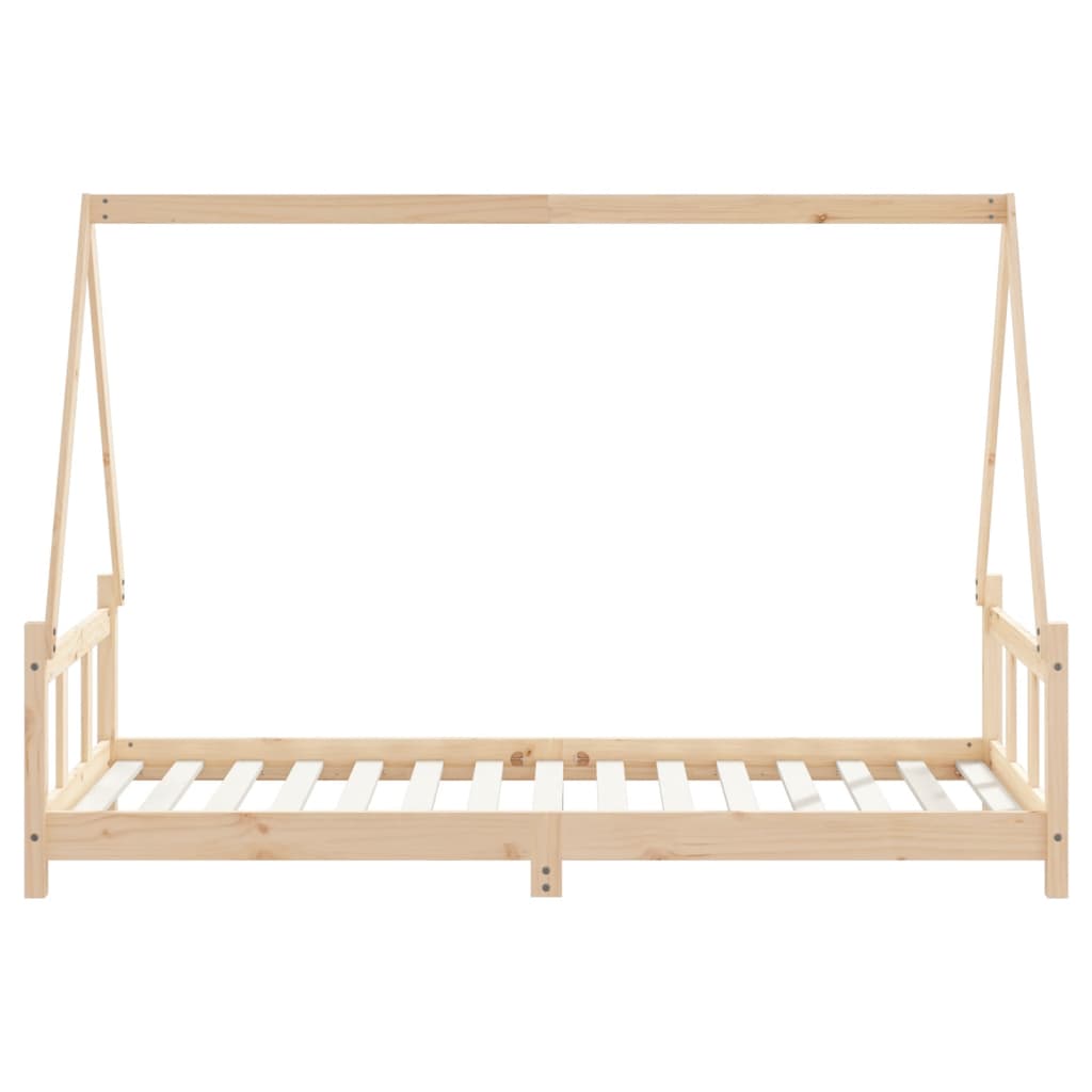 Kinderbedframe 90X190 Cm Massief Grenenhout 90 x 190 cm Naturel