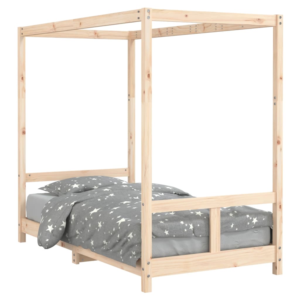 Kinderbedframe 80X160 Cm Massief Grenenhout 80 x 160 cm Naturel