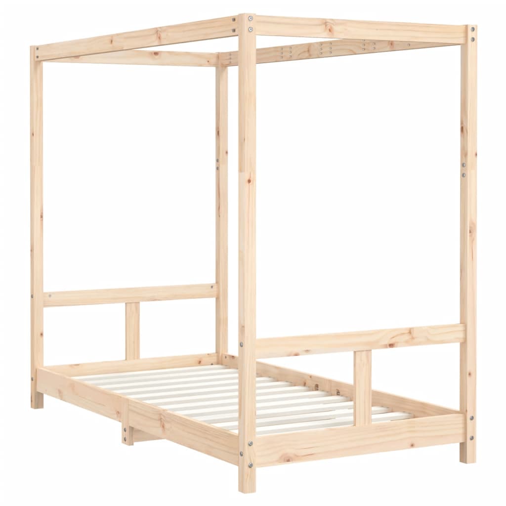 Kinderbedframe 80X160 Cm Massief Grenenhout 80 x 160 cm Naturel