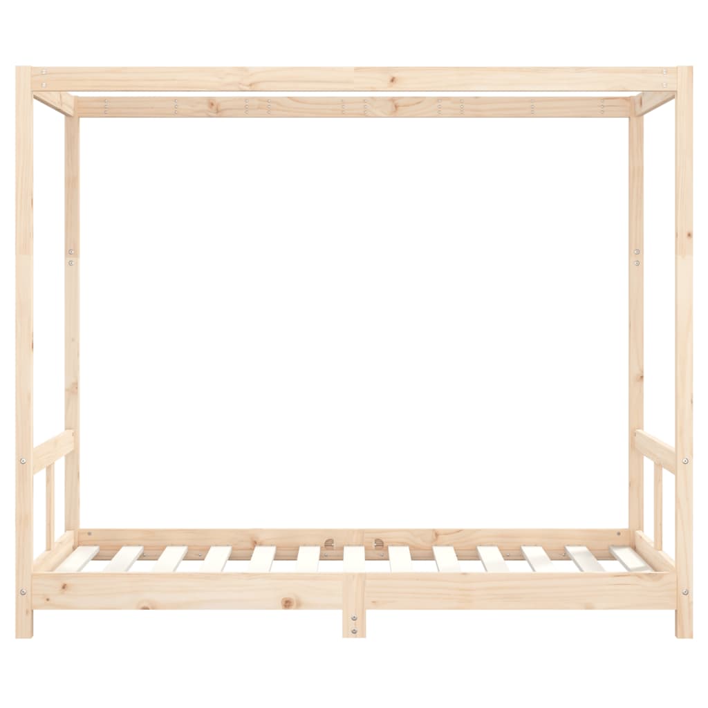 Kinderbedframe 80X160 Cm Massief Grenenhout 80 x 160 cm Naturel