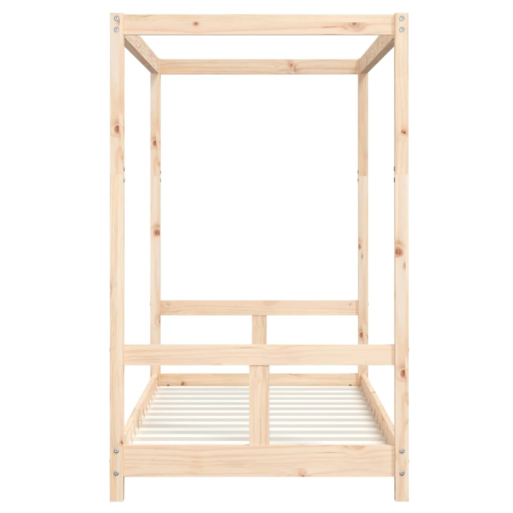 Kinderbedframe 80X160 Cm Massief Grenenhout 80 x 160 cm Naturel