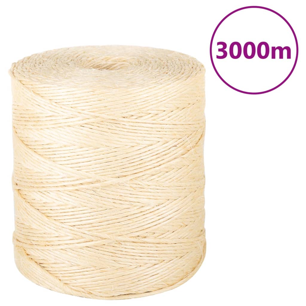 Touw 00% Sisal 2 mm 3000 m