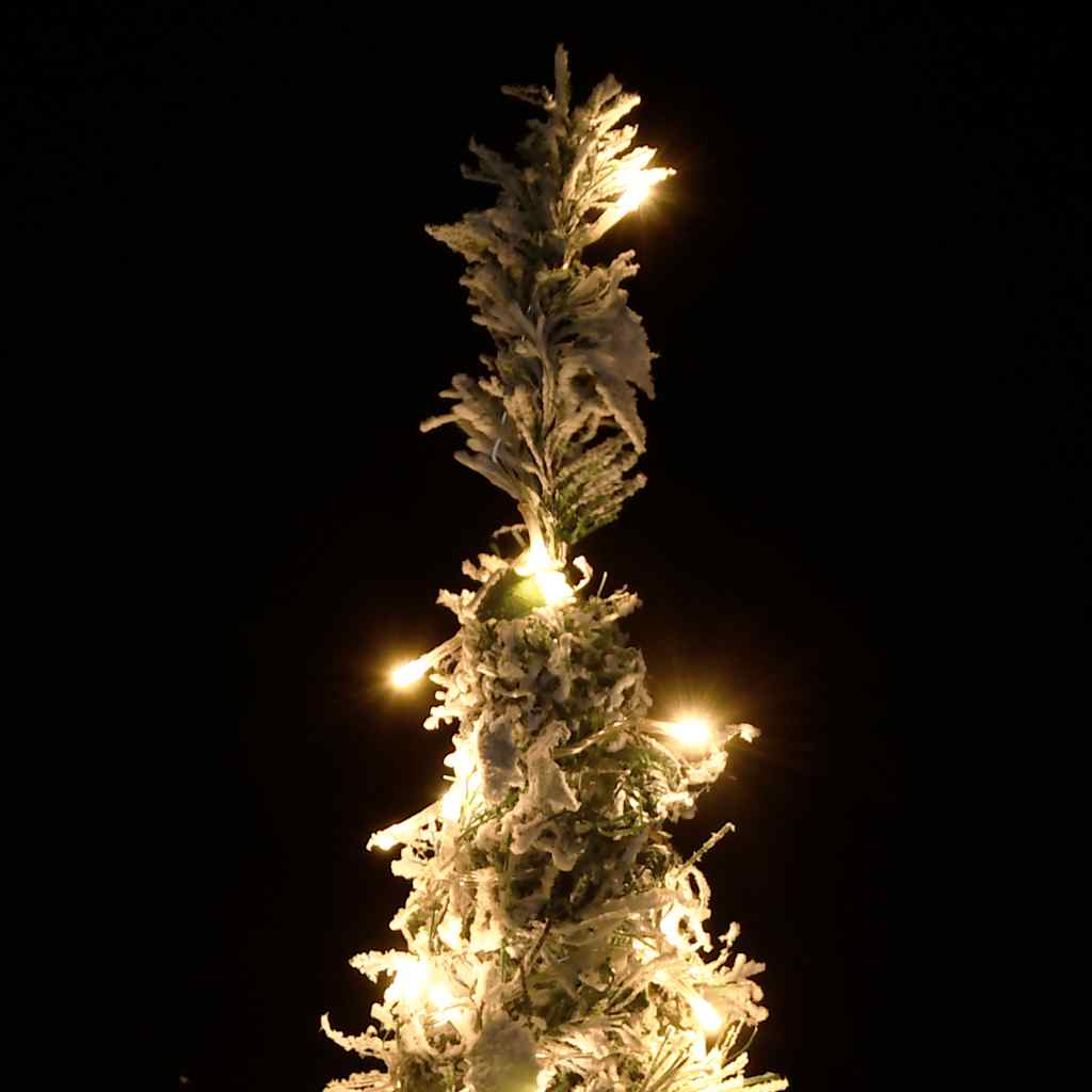 Kunstkerstboom pop-up met sneeuw 100 LED's 150 cm
