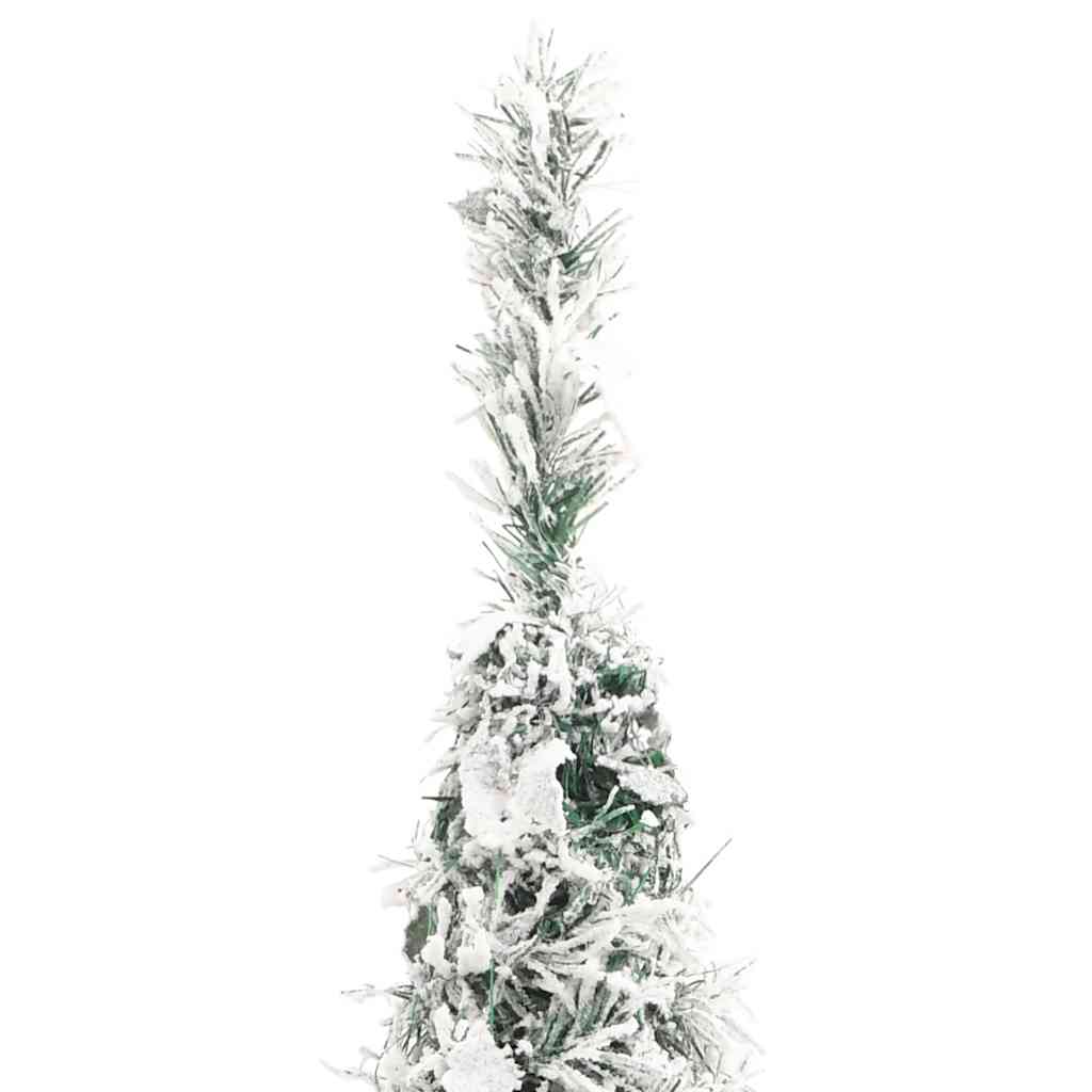 Kunstkerstboom pop-up met sneeuw 100 LED's 150 cm