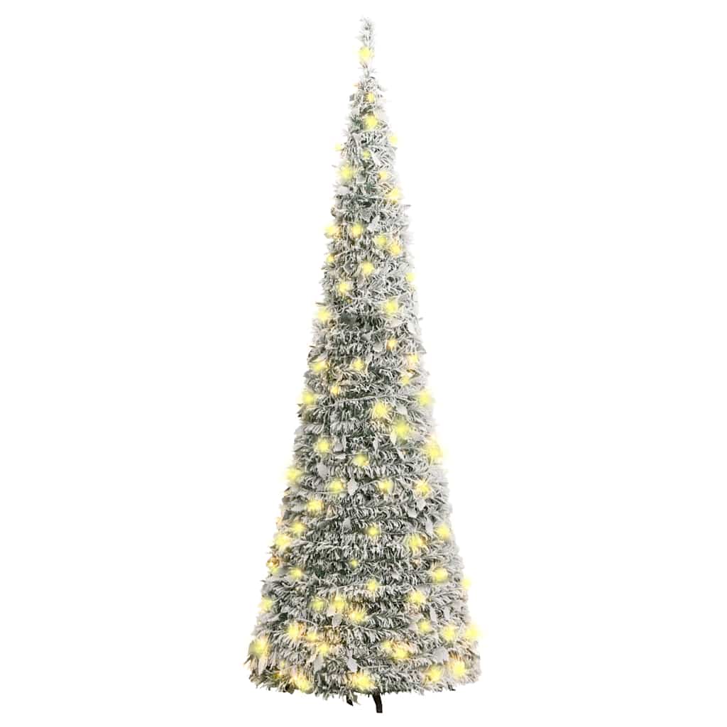 Kunstkerstboom pop-up met sneeuw 150 LED's 180 cm