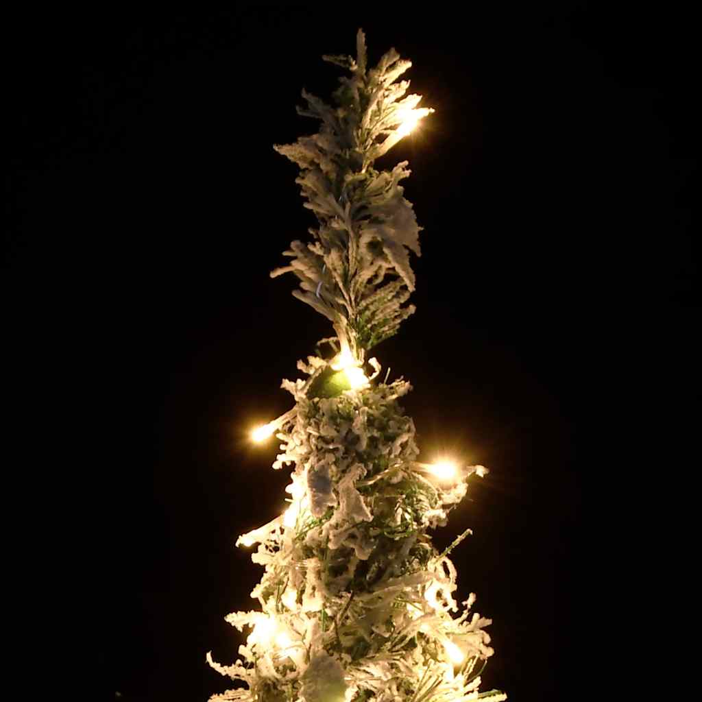 Kunstkerstboom pop-up met sneeuw 200 LED's 210 cm