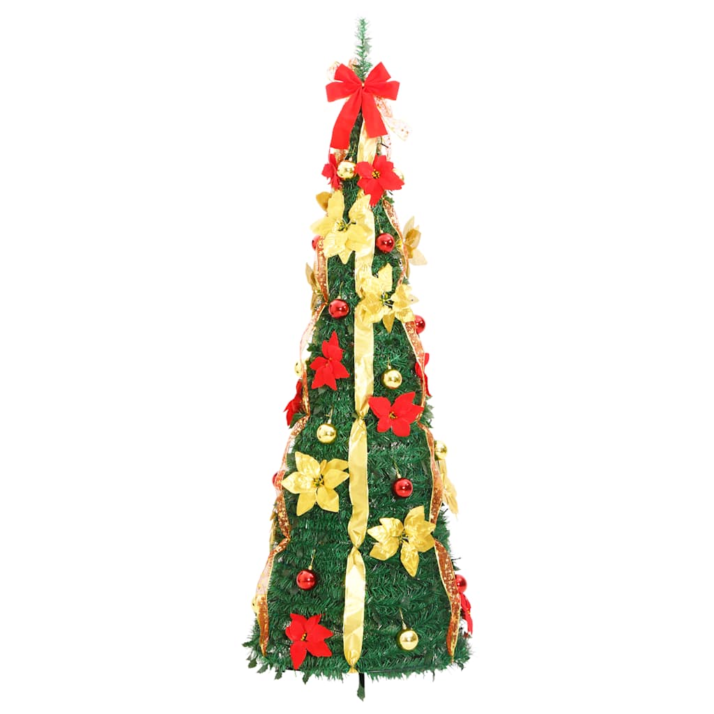 Kunstkerstboom pop-up 200 LED's 210 cm groen