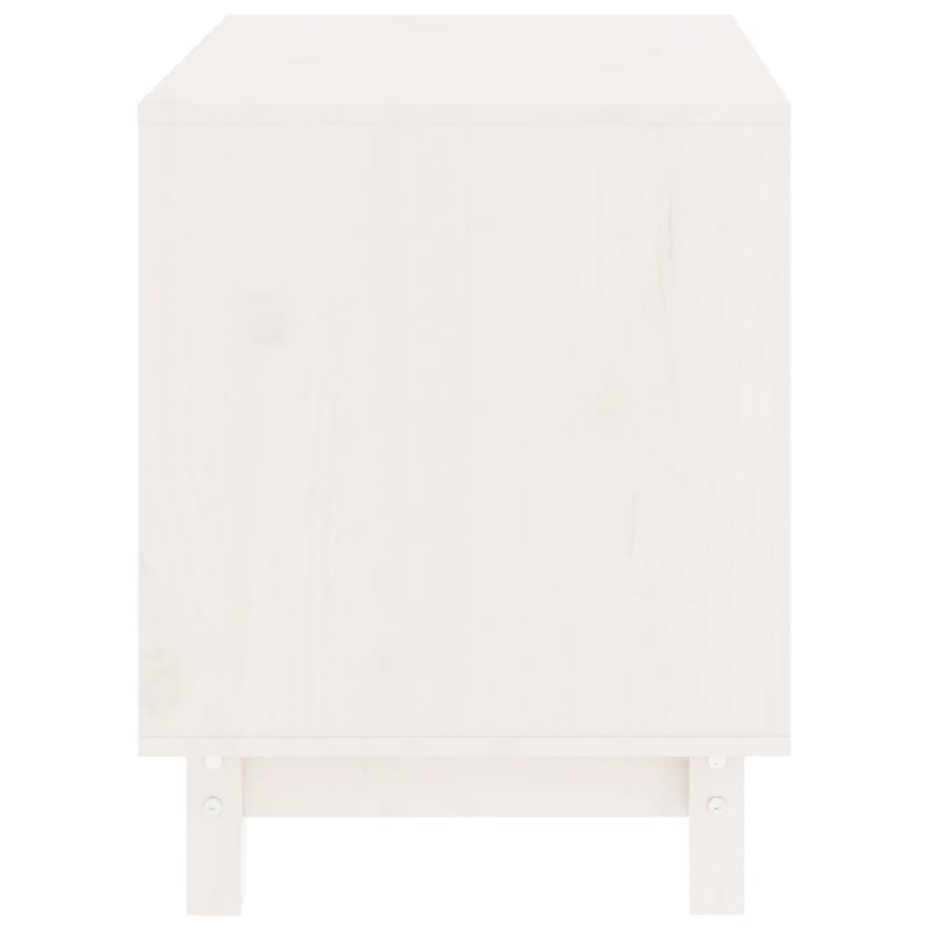 Hondenhok 60x45x57 cm massief grenenhout wit