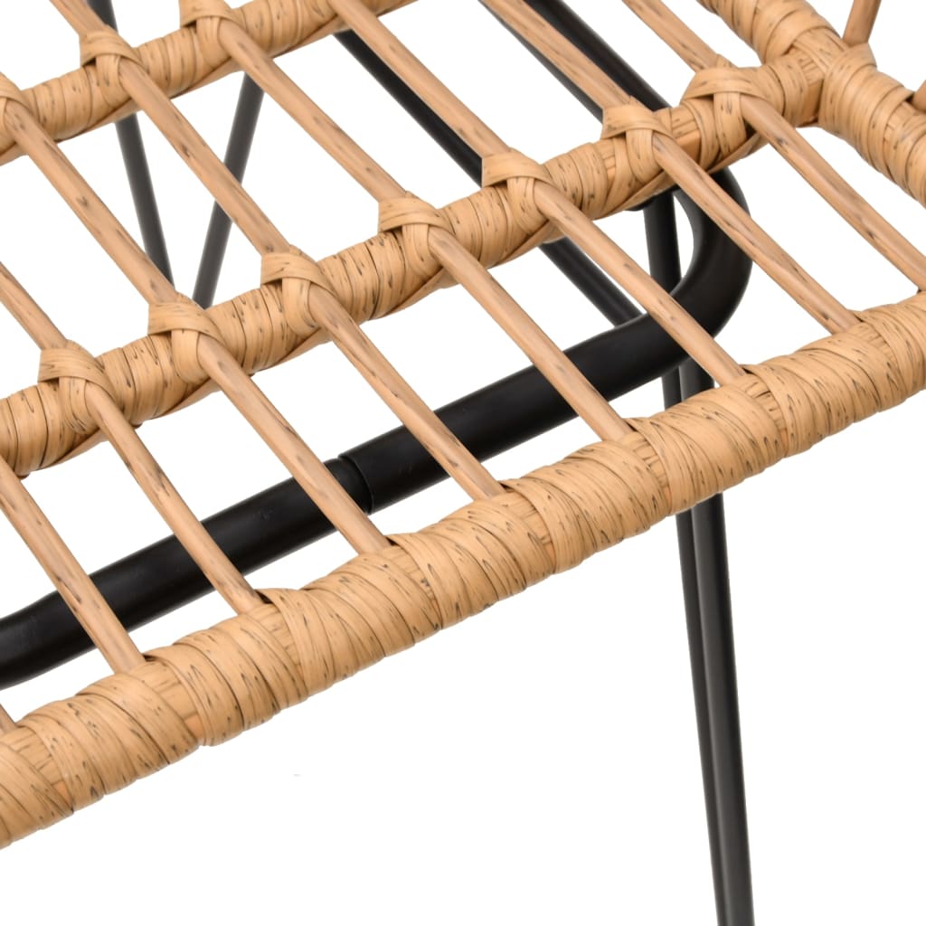 Tuinstoelen Met Armleuning 56X64X80 Cm Pe-Rattan Bruin
