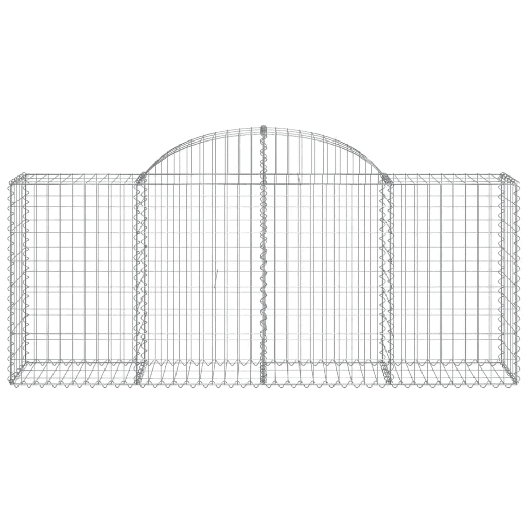 Schanskorven 25 st gewelfd 200x50x80/100 cm ijzer