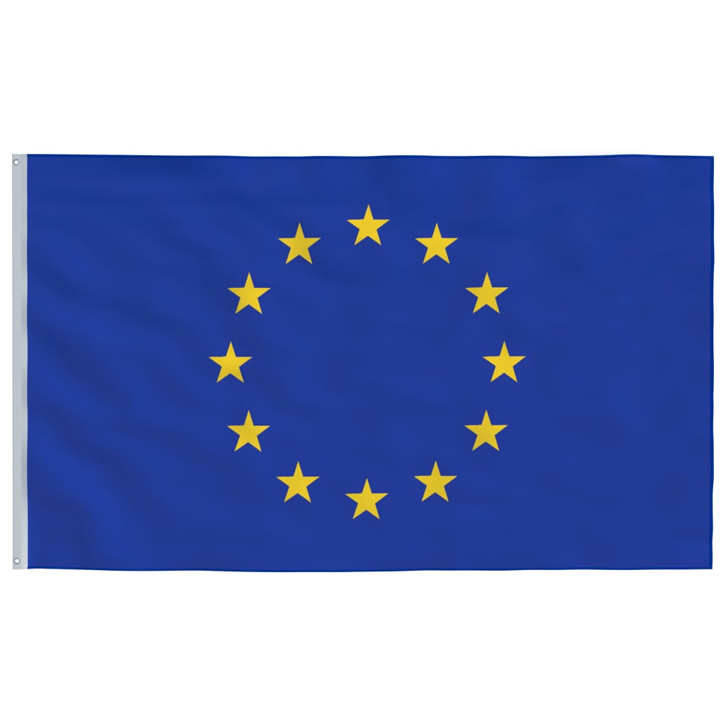 Vlag met vlaggenmast Europa 6,23 m aluminium