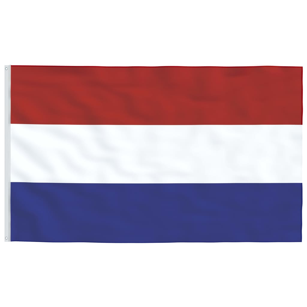 Vlag met vlaggenmast Nederland 5,55 m aluminium