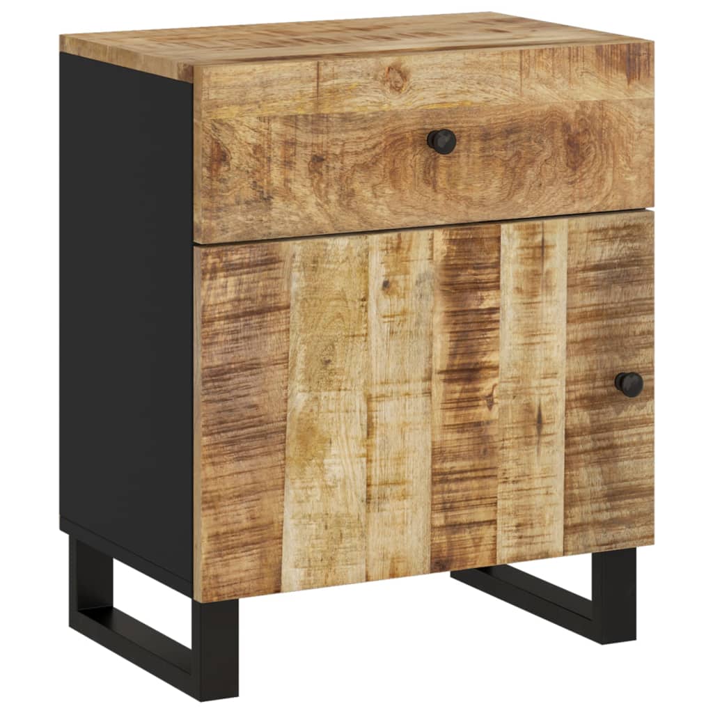 Nachtkastjes 50X33X60 Cm Massief Mangohout En Bewerkt Hout 1 Lichthout