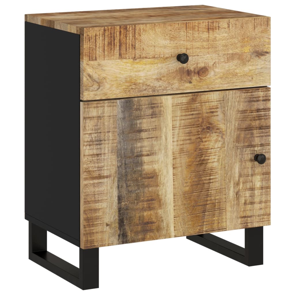 Nachtkastjes 50X33X60 Cm Massief Mangohout En Bewerkt Hout 1 Lichthout