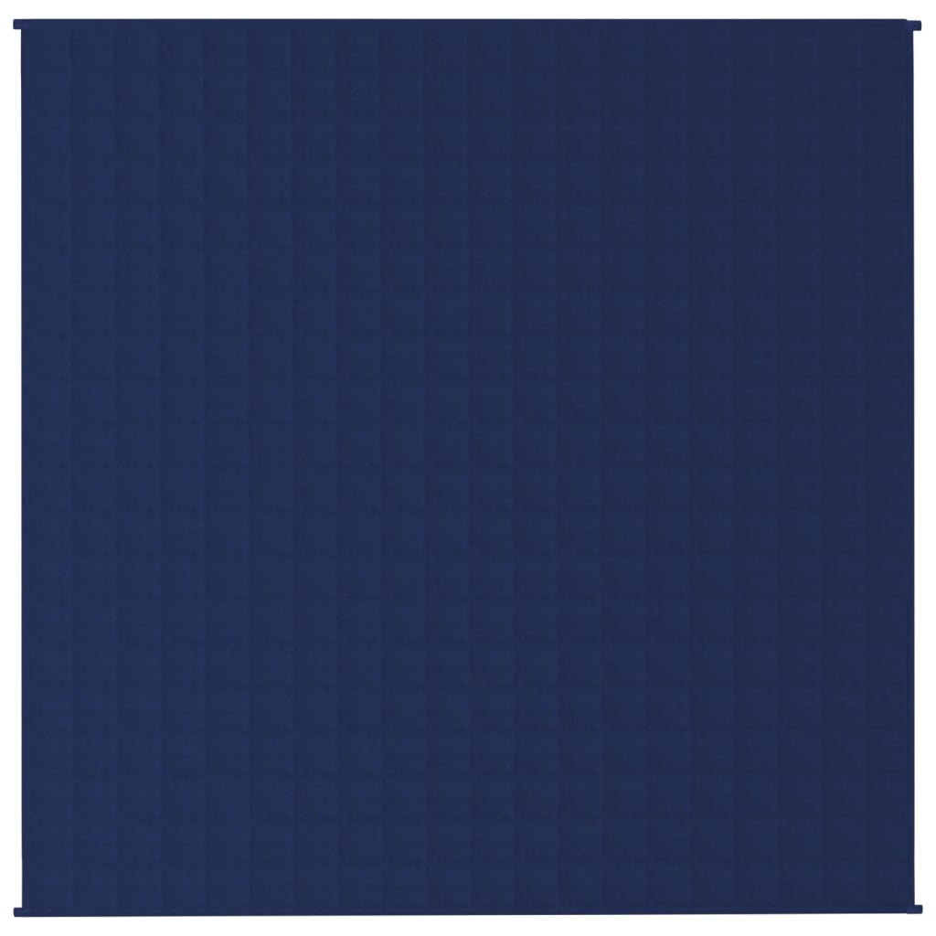 Verzwaringsdeken 200x200 cm 13 kg stof blauw