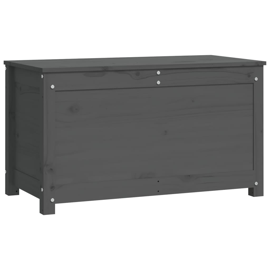 Opbergbox Grijs 80X40X45,5 Cm Massief Grenenhout 1 80 x 40 x 45.5 cm