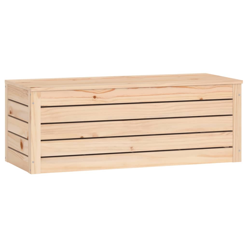 Opbergbox 89X36,5X33 Cm Massief Grenenhout 1 89 x 36.5 x 33 cm Naturel