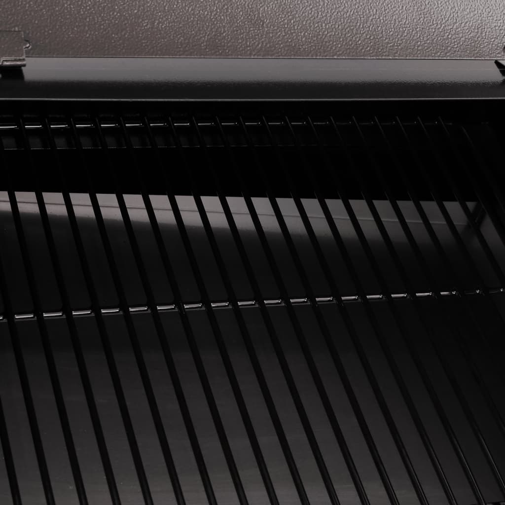 Pelletbarbecue Met Bodemplaat 94 Cm Ijzer Zwart with shelf