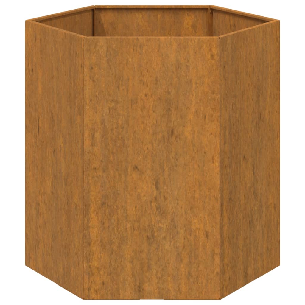 Plantenbak roestig 40x40x45 cm cortenstaal