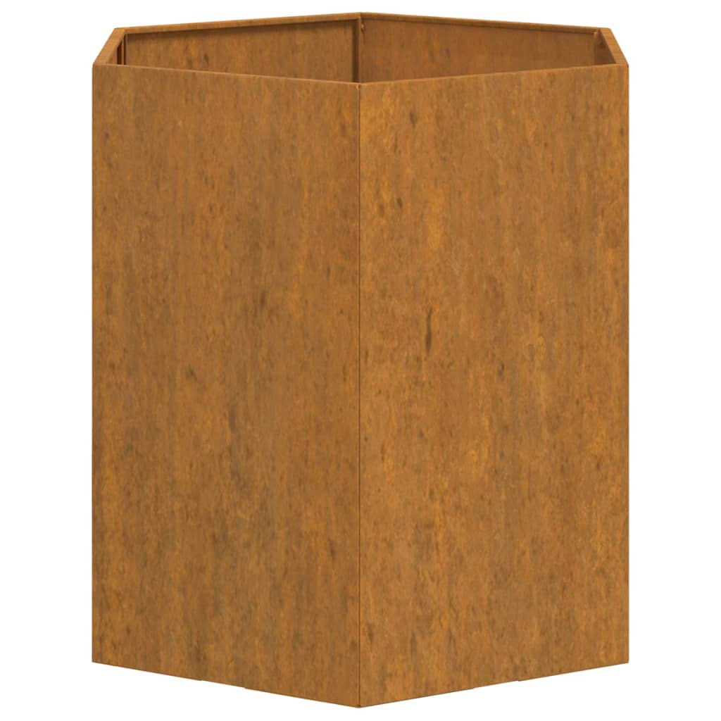 Plantenbak roestig 40x40x45 cm cortenstaal