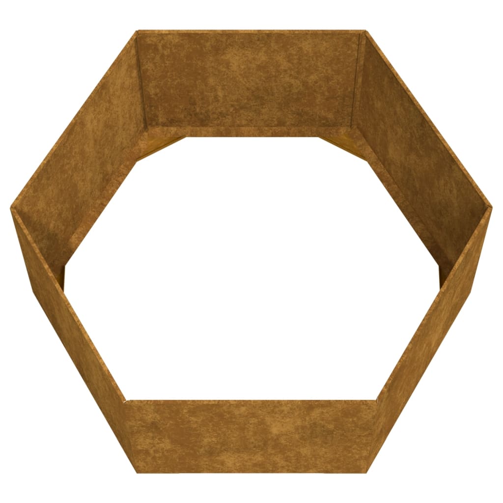 Plantenbak Roestig Cortenstaal 90 x 90 x 45 cm