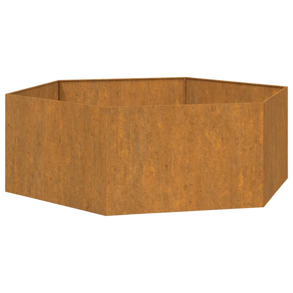 Plantenbak roestig 138x120x45 cm cortenstaal