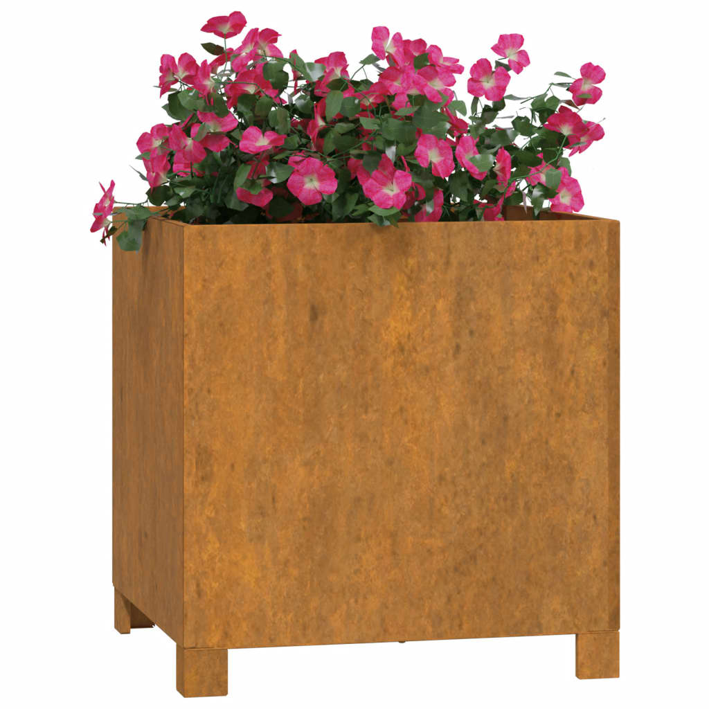 Plantenbakken Met Poten Roestig Cortenstaal 2 42 x 40 x 43 cm