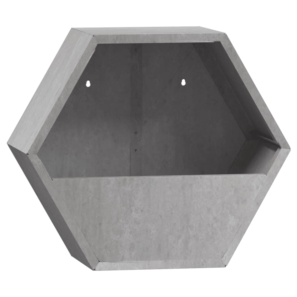 Plantenbakken Wandmontage Cortenstaal Roestig 30 x 10 x 25 cm