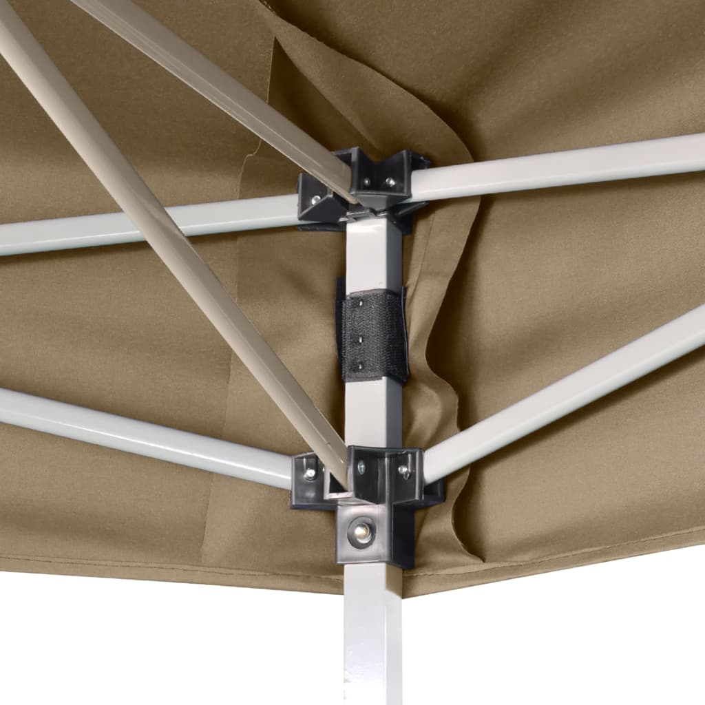 Partytent Inklapbaar Zeshoekig 3,6X3,1 M 220 G/M² Taupe