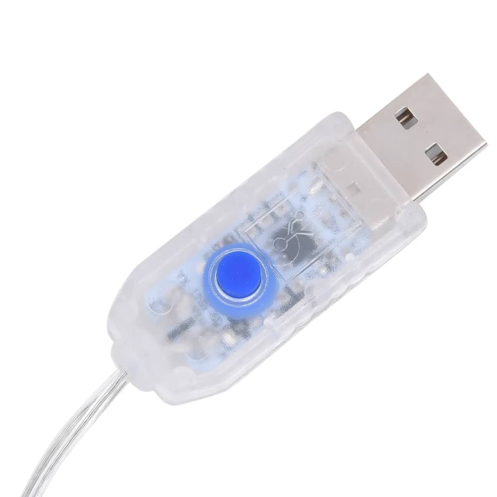 Kerstrendieren 4 st 160 LED's acryl blauw