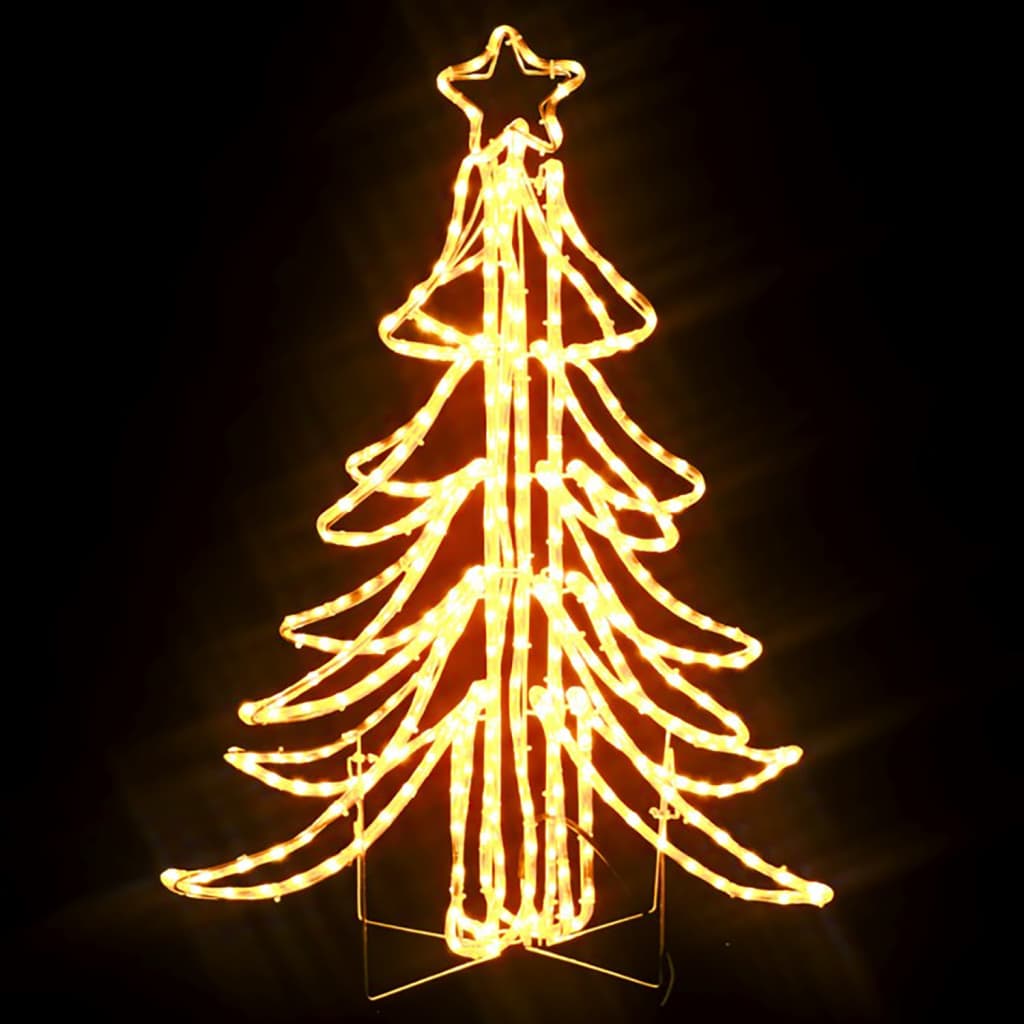 Kerstfiguur Boom 3 St Inklapbaar Met Led's 87X87X93 Cm Warmwit 3