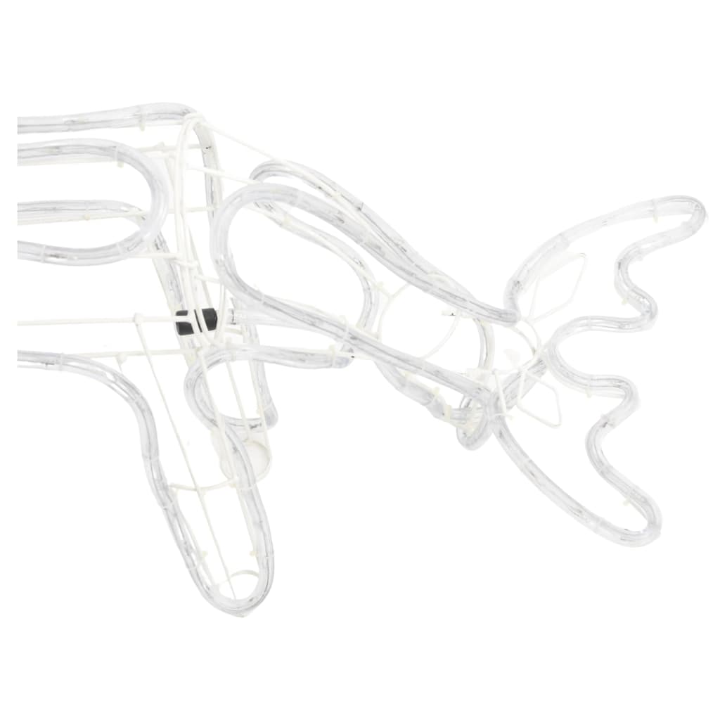 Kerstverlichting rendieren 2 st 73x31x45 cm koudwit