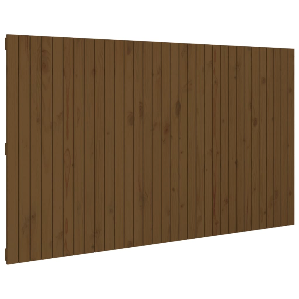 Hoofdbord wandmontage 204x3x110 cm grenenhout honingbruin