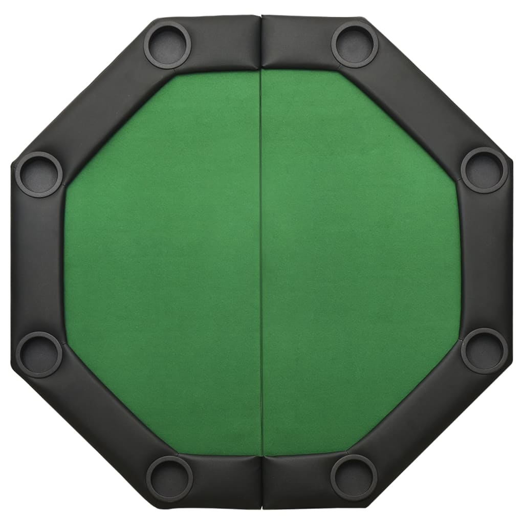 Pokertafel voor 8 spelers inklapbaar 108x108x75 cm groen