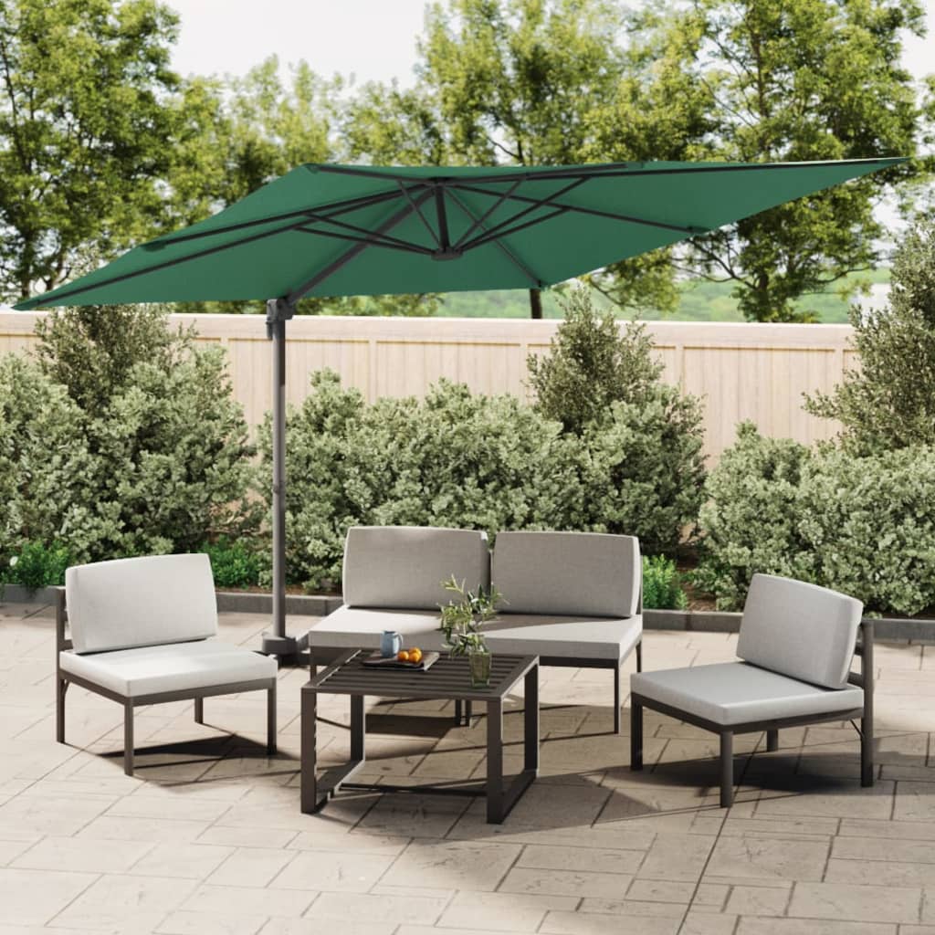 Zweefparasol Met Aluminium Paal 300X300 Cm Groen