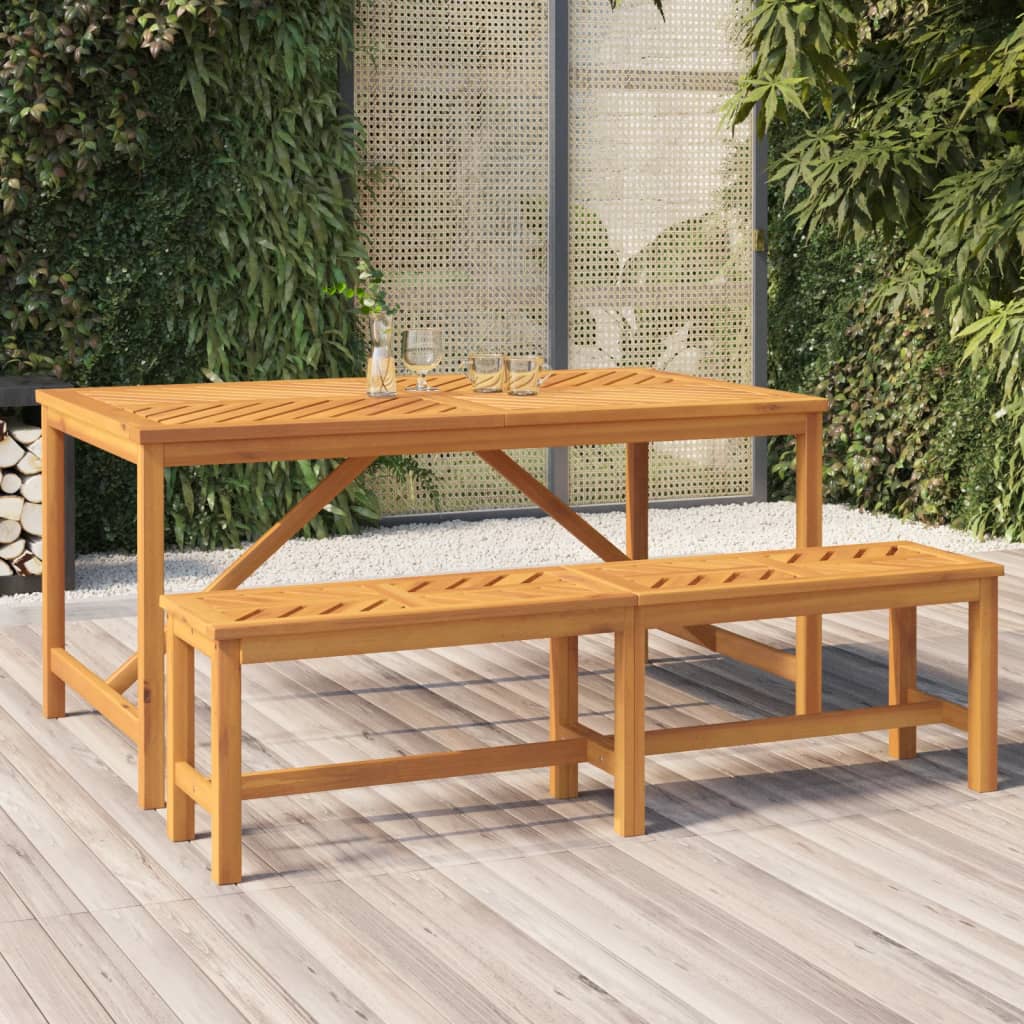 Tuintafel Massief Acaciahout 150 x 90 x 74 cm