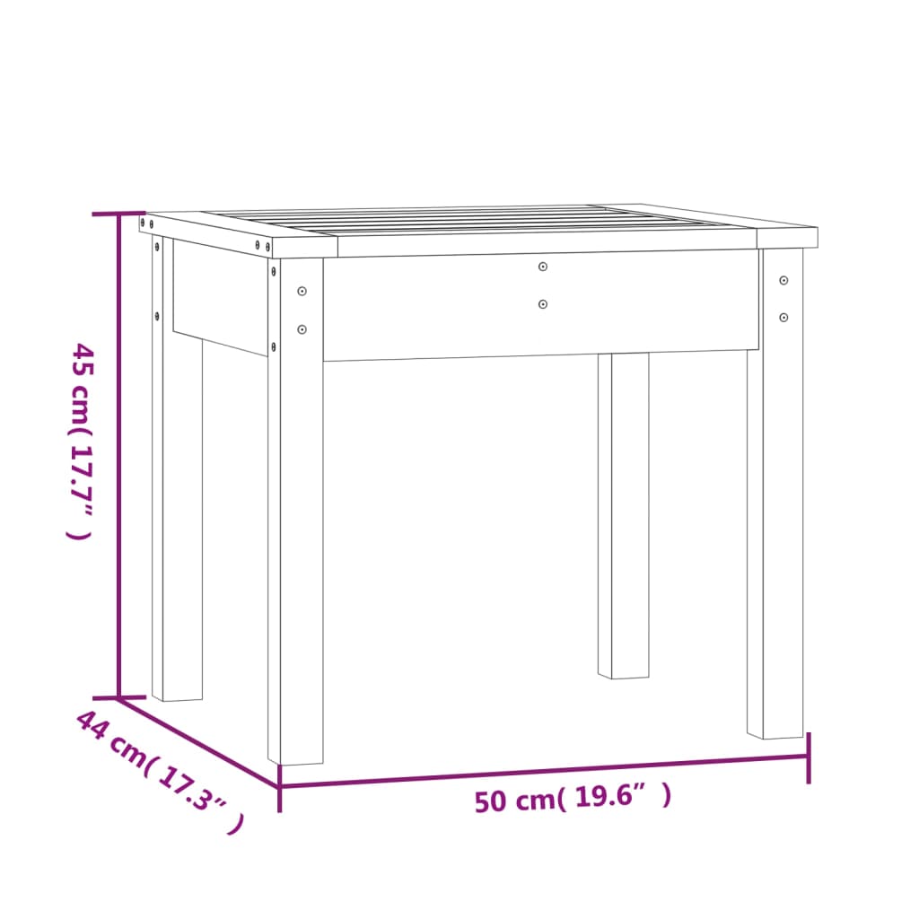 Tuinbank 50X44X45 Cm Massief Douglashout 1 50 x 44 x 45 cm Natuurlijk douglashout