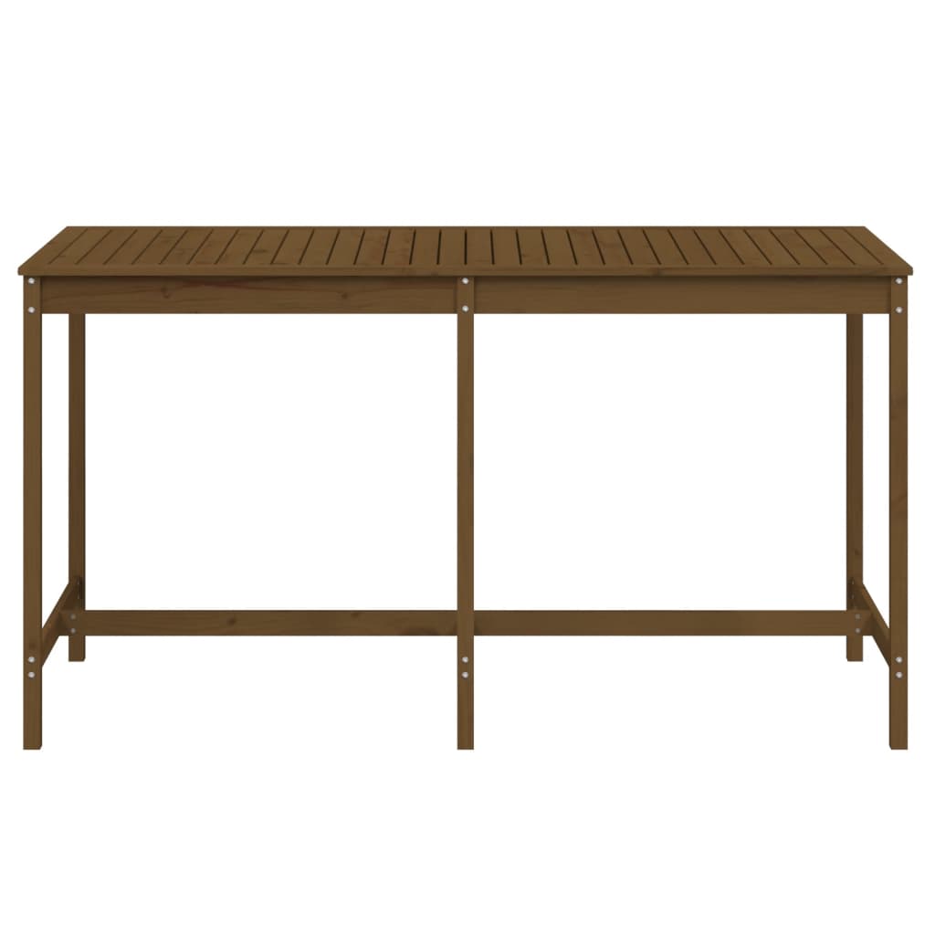 Tuintafel 203,5X90X110 Cm Massief Grenenhout Honingbruin 203.5 x 90 x 110 cm Honingbruin grenenhout