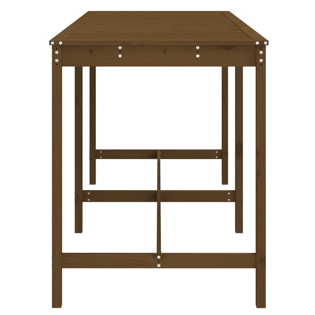 Tuintafel 203,5X90X110 Cm Massief Grenenhout Honingbruin 203.5 x 90 x 110 cm Honingbruin grenenhout