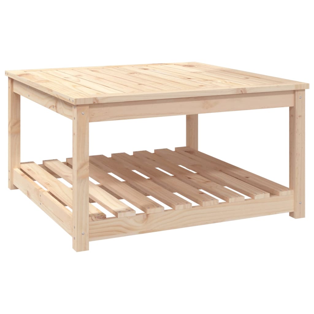 Tuintafel 82,5X82,5X45 Cm Massief Grenenhout 1 82.5 x 82.5 x 45 cm Natuurlijk grenenhout