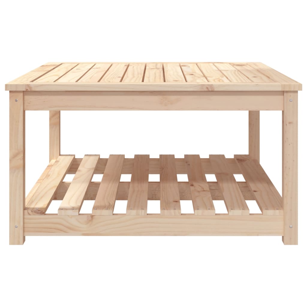 Tuintafel 82,5X82,5X45 Cm Massief Grenenhout 1 82.5 x 82.5 x 45 cm Natuurlijk grenenhout