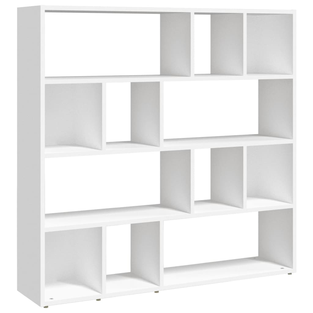 Boekenkast/kamerscherm 105x24x102 cm wit