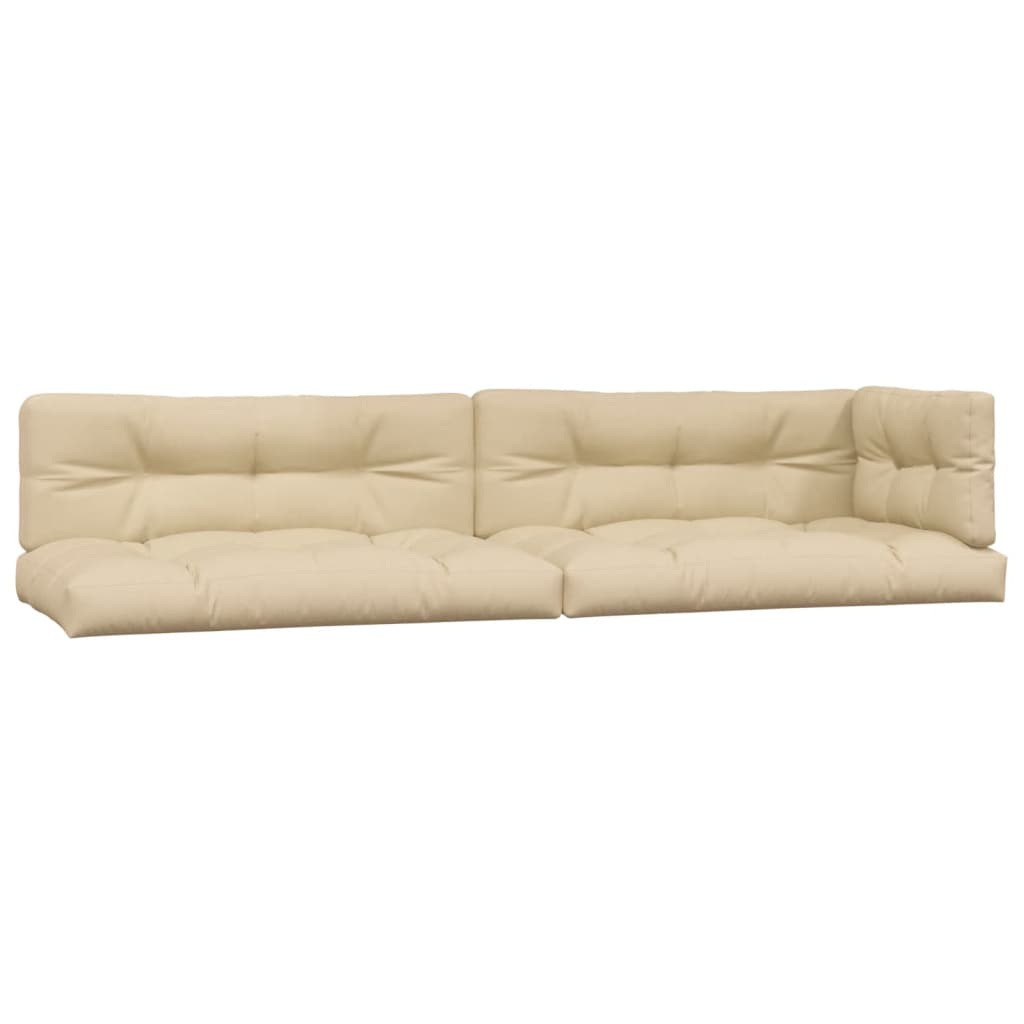 Palletkussens 5 st stof beige