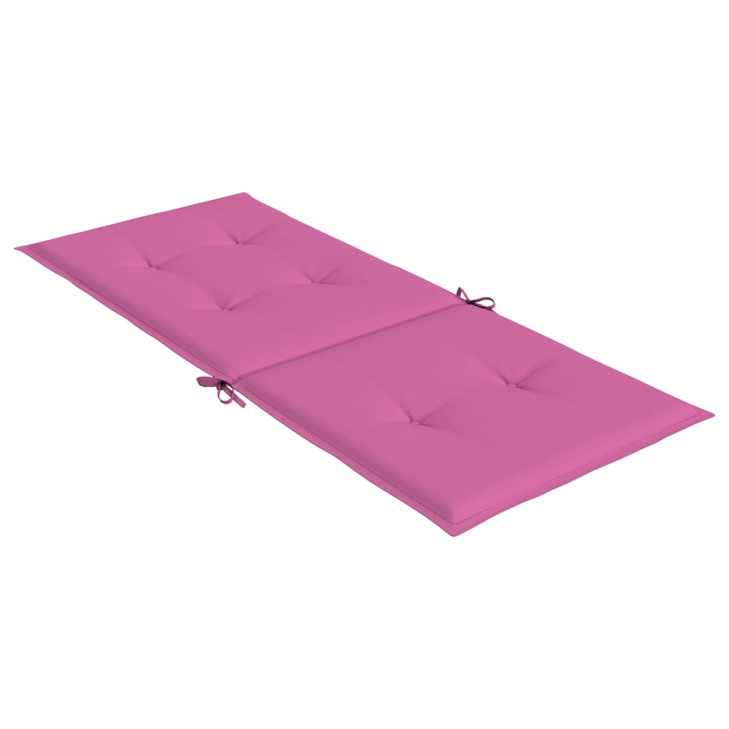 Stoelkussens Hoge Rug Stof 6 120 x 50 x 3 cm Roze