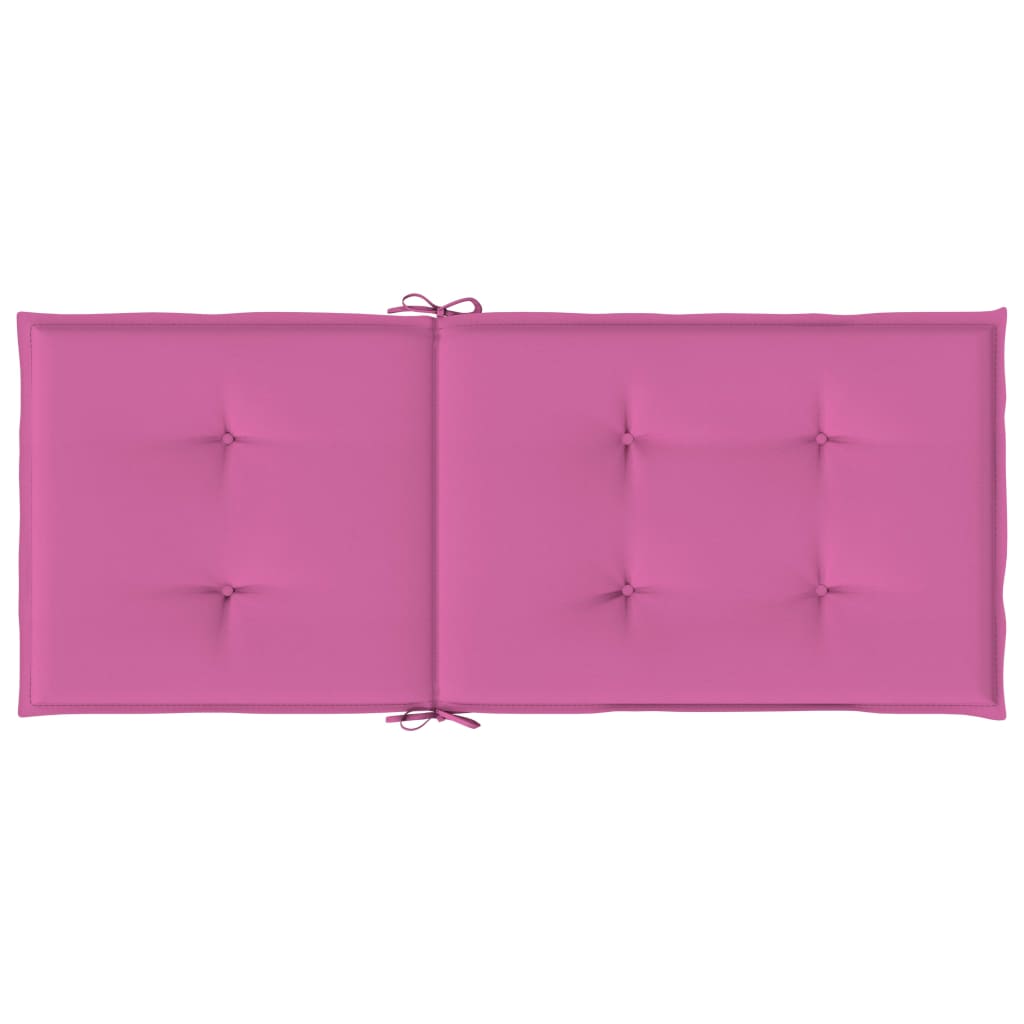 Stoelkussens Hoge Rug Stof 6 120 x 50 x 3 cm Roze