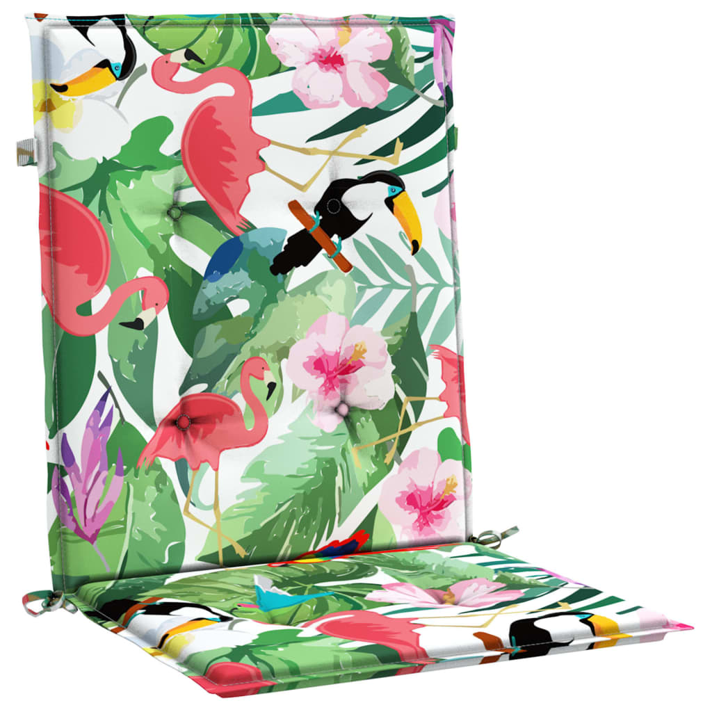 Stoelkussens Lage Rug Stof Meerkleurig 4 100 x 50 x 4 cm Groen en roze